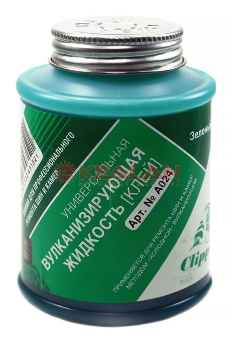 CLIPPER А024 вулканизирующая жидкость, клей зеленый, универсальный, 240 мл.