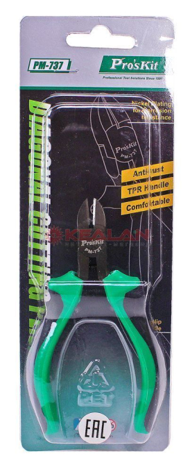 Pro'sKit PM-737 бокорезы/кусачки, индукционная закалка режущего лезвия, 115 мм.