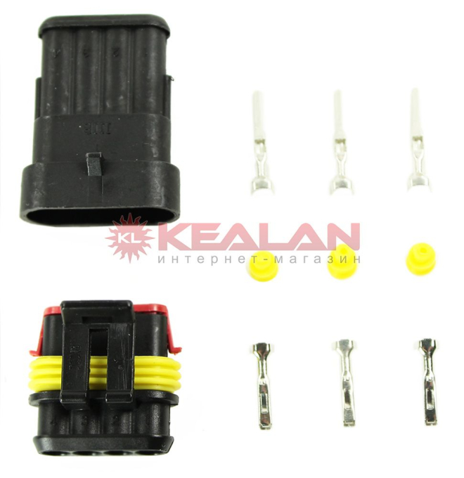 AUTOFIX WC-4 KIT набор влагозащищенных коннекторов 4 pin