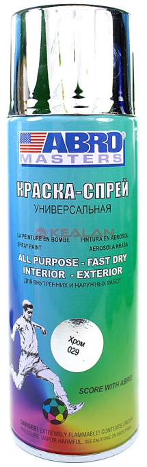 ABRO MASTERS краска-спрей, хром, 400 мл.