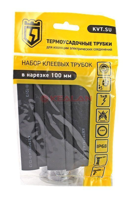 КВТ набор термоусадочных трубок Квадро 12/3