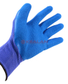 SIZN перчатки нейлоновые с рифленым латексным покрытием синие