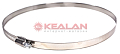 Картинка KVP 200-220/12 W2 хомут червячный, нержавеющая сталь от интентернет-магазина КЕАЛАН