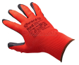 GWARD Red красные нейлоновые перчатки с черным текстурированным латексом, 10/XL GWARD Red красные нейлоновые перчатки с черным текстурированным латексом, 10/XL