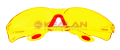 ЗУБР "СПЕКТР 3" защитные желтые очки, широкая монолинза, открытого типа