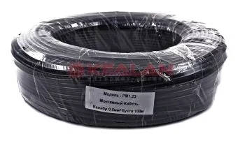 TITAN/Red Scorpio PM 1,25 провод одножильный 1*1,25, Cu, 1*80 жил, черный, бухта 100 м.
