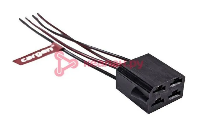 CARGEN AX37301 разъем 1/20580/80 межжгутовой 4-х контактный гнездовой серии 6.3, с проводами 1,0 мм 
