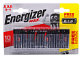 Картинка Energizer MAX LR03 AAA алкалиновая батарейка, в упаковке 8+4 шт. от интентернет-магазина КЕАЛАН