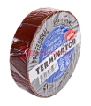 Terminator IU1K brown изолента коричневая ПВХ, огнеупорная, всепогодная, 0,17 мм, 19 мм, 20 м.