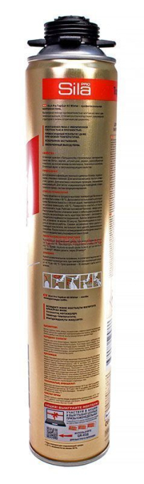 Sila Pro TopGun 65 winter, профессиональная монтажная пена, 875 мл.