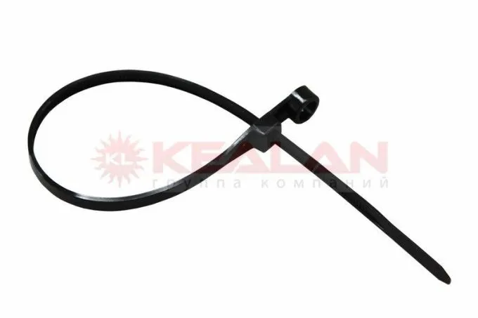 REXANT 07-0205 200x4,8(S) стяжки кабельные, черные, с отверстием под саморез
