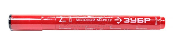 ЗУБР ММ-400 круглый меловой маркер красный, 2 мм.