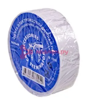 Terminator IZ 1510W изолента белая ПВХ, 15 мм, 10 м.