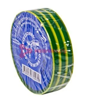 Terminator IZ 1510G/Y изолента желто-зеленая ПВХ, 15 мм, 10 м.