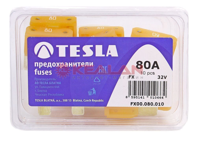 TESLA FX80 предохранитель ножевого типа, макси, 10 шт.