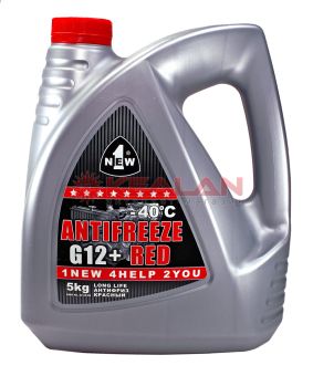 1NEW AF-25-R5 антифриз красный, -40°C, G12, 5 кг.