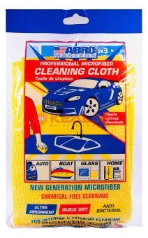 ABRO MASTERS CT-210-YE cалфетка протирочная из микрофибры, желтая, 38х40 см.