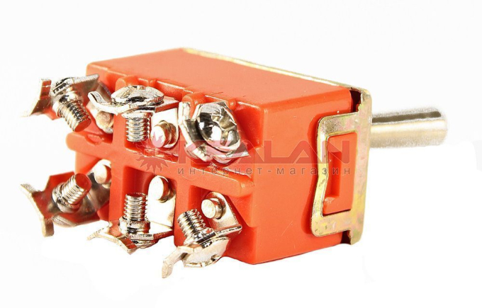 REXANT 36-4131 тумблер 250V 15А (6c) ON-ON двухполюсный