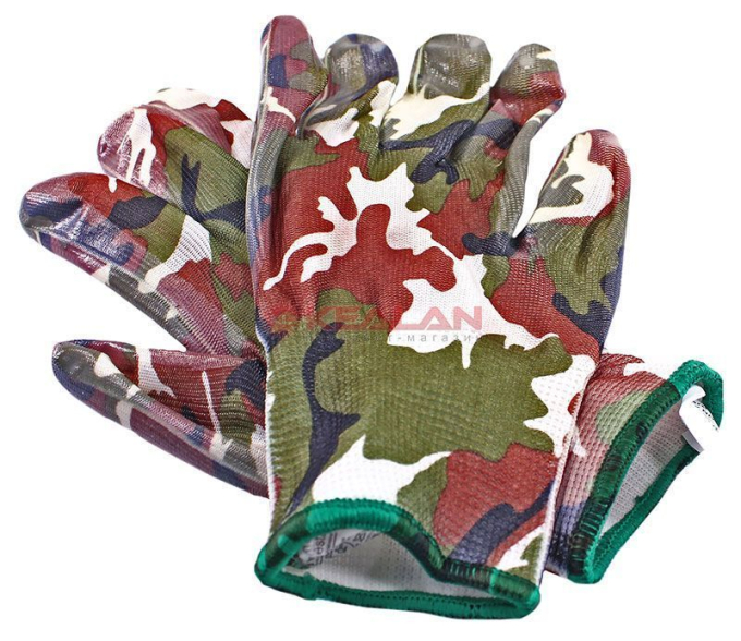 GWARD Fiesta MILITARY перчатки нейлоновые с нитриловым покрытием, размер 8 (M)