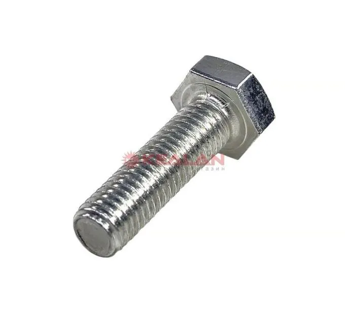 MixOne. болт с полной резьбой 10х35, шестигранная головка, оцинкованный, DIN933, ГОСТ 7798-70