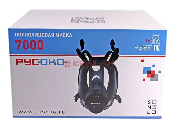 РУСОКО полнолицевая маска 7000 (M)