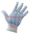 Картинка SIZN перчатки рабочие ХБ с ПВХ точка standard, 5 нитей от интентернет-магазина КЕАЛАН