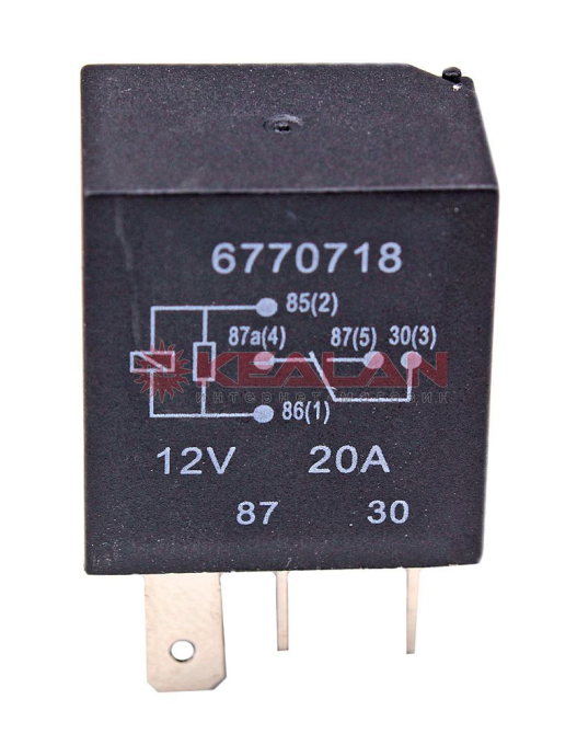 Реле MICRO 12V 10/20A 5-ти контактное