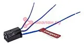 CARGEN AX34301 разъем 2108-3724355 межжгутовой 3-х контактный гнездовой серии 2.8, с проводами 0,75 