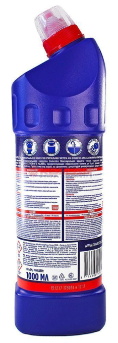 DOMESTOS чистящее средство для дезинфекции и гигиены, кристальная свежесть, 1 л.