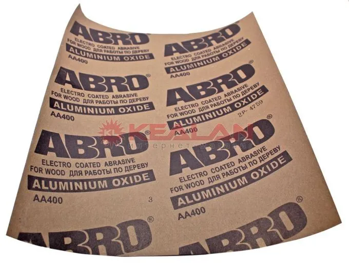 ABRO бумага наждачная по дереву 400