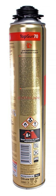 Sila Pro TopGun 70 winter, профессиональная монтажная пена, 880 мл.