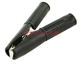 AUTOFIX CC-IZ-30A-75B зажим "крокодил" черного цвета, в изоляторе