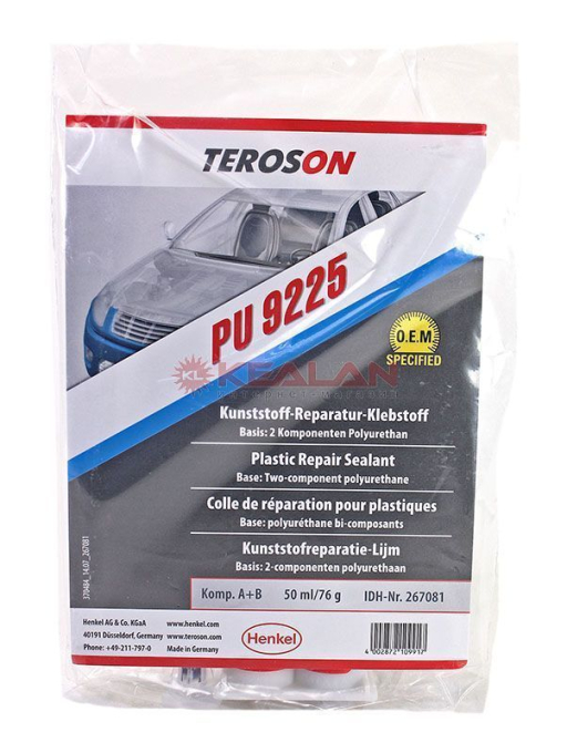 TEROSON PU 9225 SF клей для ремонта деталей из пластика, быстрый, 2х25 мл.