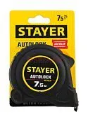 STAYER AutoLock рулетка с автостопом, 7.5 м, 25 мм.