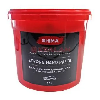 SHIMA DETAILER STRONG паста для очистки рук с абразивом, 5.6 л.