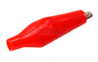 AUTOFIX CC-IZ-5A-40R зажим "крокодил" красного цвета, в изоляторе