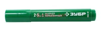 ЗУБР МП-300К клиновидный перманентный маркер зеленый, 2-5 мм.