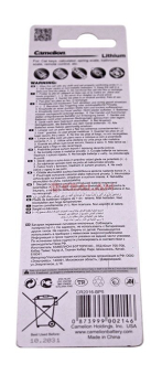 Camelion CR2016 литиевая батарейка, 5 шт.