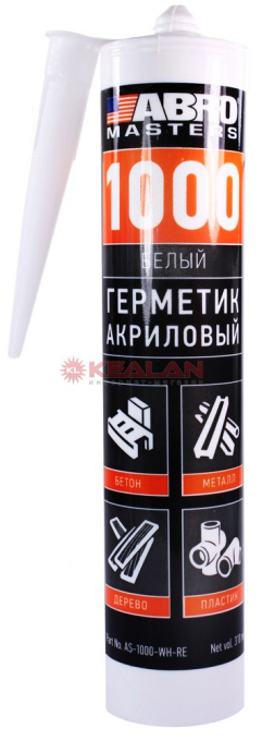 ABRO MASTERS AS-1000-WH-RE герметик акриловый, белый, 310 мл.