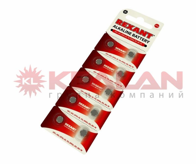 REXANT батарейка алкалиновая LR41, AG3, LR736, G3, 192, GP92A, 392, SR41W