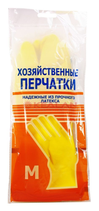 LR перчатки латексные, хозяйственные, M
