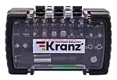 KRANZ набор бит с магнитным держателем, пластиковый кейс, 32 шт