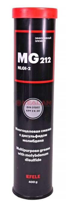 EFELE MG-212 универсальная литиевая пластичная смазка с дисульфидом молибдена и противозадирными при