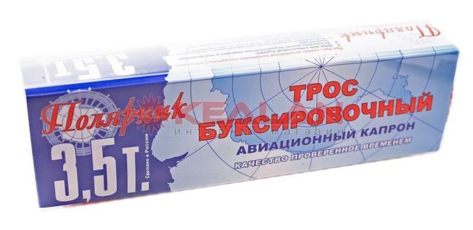 Трос ПОЛЯРНИК лента - флаг 3,5 т 2 крюка