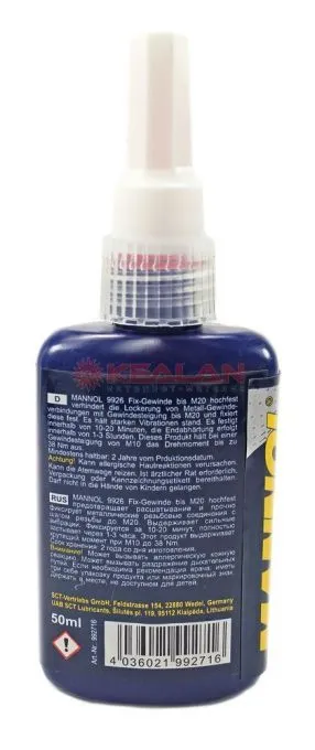 MANNOL 9926 фиксатор резьбы долговременный, 50 мл.