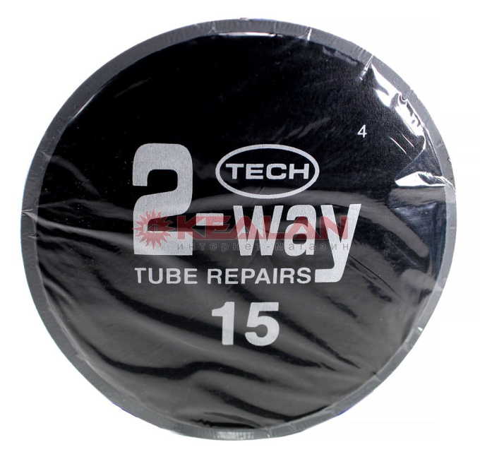 TECH 2-Way 15BK заплатка для ремонта камер, 125 мм.