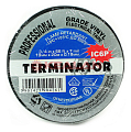 Картинка Terminator IC6P изолента черная ПВХ, супер премиум класса, огнеупорная, всепогодная, 19 мм, 20 м. от интентернет-магазина КЕАЛАН