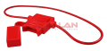 ABRO MASTERS FU-AI818-16AWG держатель предохранителя стандарт, красный, провод 16 AWG