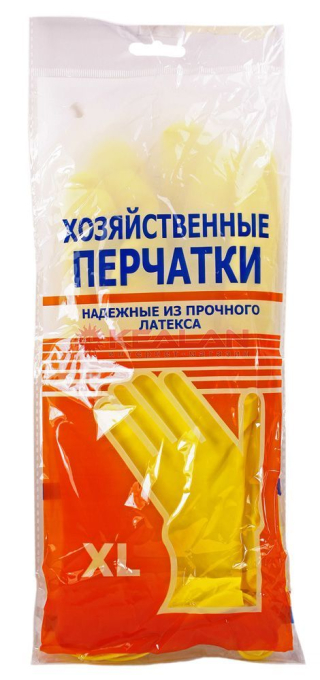 LR перчатки латексные, хозяйственные, XL