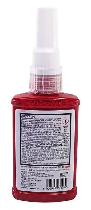 LOCTITE 290 EN/CH/JP/KR резьбовой фиксатор средней прочности, капиллярный, 50 мл.